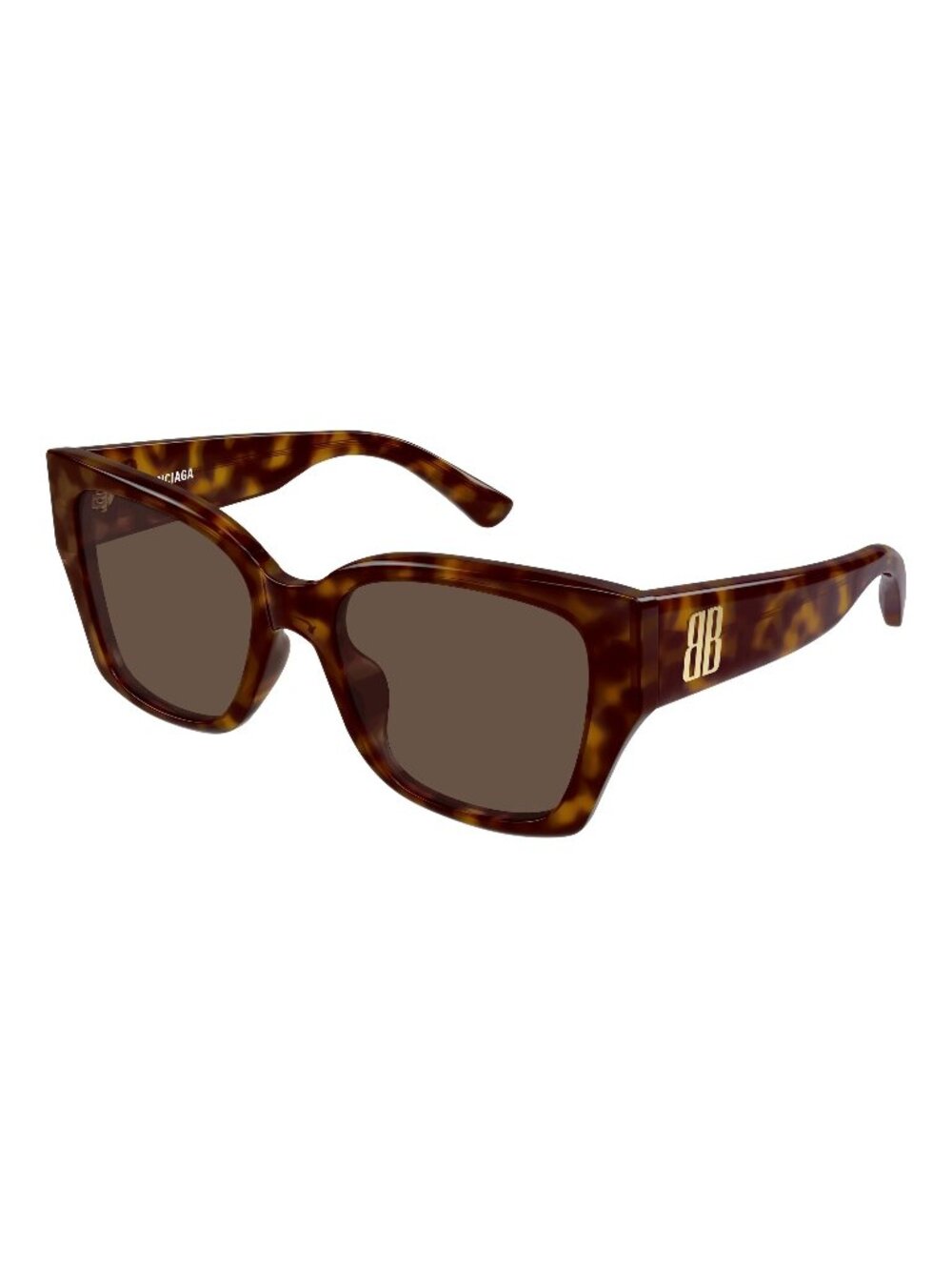 New Balenciaga Women's Sunglasses Havana Brown Lens Acetate Frame BB0474S 002 55